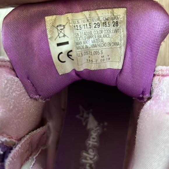 Skechers Twinkle Toes S Lights Twi-Lites Starry Gem high-top sneaker Size 12.5 - Picture 12 of 16